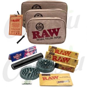 RAW Smell Proof Smokers Pouch Set