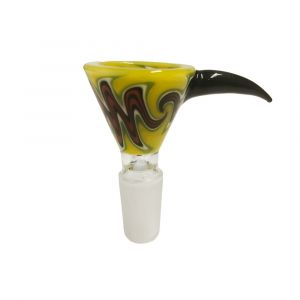 Chongz 'End Game' Yellow Glass Bowl