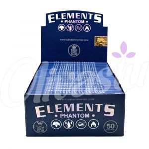 Elements Phantom Rolling Papers - King Size Slim - 50 Pack (Retail Box)