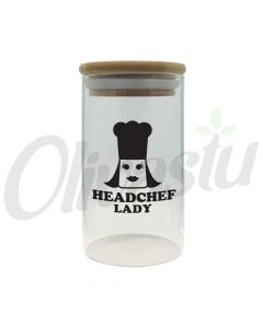 Headchef Lady Herb Storage Glass Jar