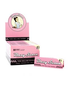 Blazy Susan 1 1/4" Rolling Papers - Pink (Box of 50)