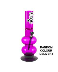 Chongz Acrylic "Snug Slacks" Ice Dbl Bubble Waterpipe Bong 30cm