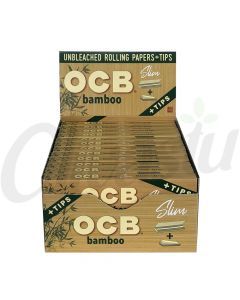 OCB Bamboo King Size Slim Connoisseur Rolling Papers & Tips