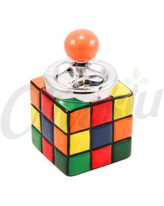 Rubik's Cube Ceramic Spinning Ashtray