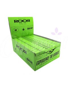 Roor CBD Gum Organic Hemp Ultra Thin Slim Rolling Papers & Tips