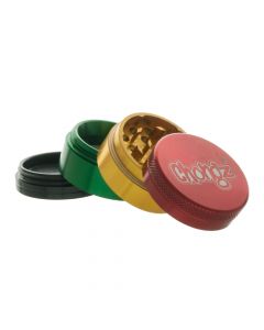 Chongz 40mm "Bread of Heaven" Rasta 4 Part Herb Grinder - Random Colour