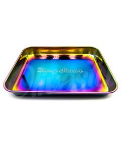 Blazy Susan Stainless Steel Rolling Tray - Rainbow