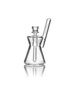 Grav Hourglass Pocket Bubbler Bong - Clear