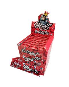 Monkey King Red Lolly Pop King Size Papers & Tips Full Box (Touch & Smell)