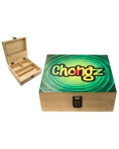 Chongz Bamboo "Rasta Spiral" Wooden Box