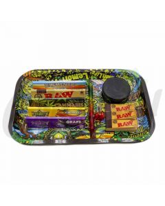 Lemon Tree Medium Tray Raw Juicy Jay Grinder Chillum Set