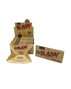 RAW Classic Artesano King Size Slim Rolling - Papers Tips & Tray (Box of 15)