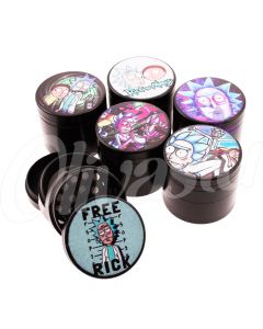 Rick & Morty Glow in the Dark 4 Part 50mm Metal Grinder - Random Design