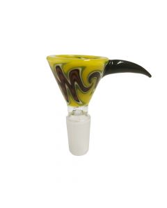 Chongz 'End Game' Yellow Glass Bowl