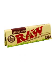 RAW Organic Hemp Single Wide Papers