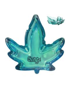 Chongz Leaf Shaped Glass Ashtray | Unique and Stylish