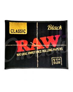 RAW Black 1 1/4 Kingsize Slim Small Floor Mat - 60cm x 80cm