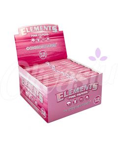 Elements Pink King Size Slim Connoisseur Rolling Papers (Box of 24)