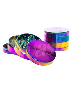 Petrol/Oil Rainbow 4 Part 48mm Metal Herb Grinder