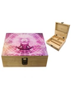 Chongz Bamboo "Meditate" Wooden Box