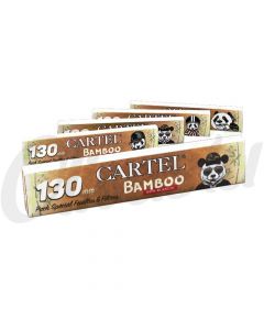 Cartel 130mm Extra Long King Size Slim Bamboo Rolling Papers & Tips