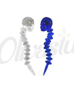 Dab Lab Glass Skull & Spine Dab Tool