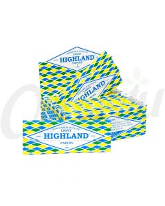 Highland Light King Size Thin Rolling Papers & Tips (Box of 24)