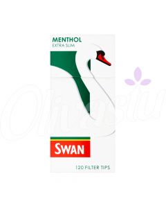 Swan Menthol Extra Slim Filter Tips (120 Per Box)