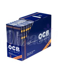 OCB Ultimate King Size Slim + Tips Rolling Papers (Box of 32)