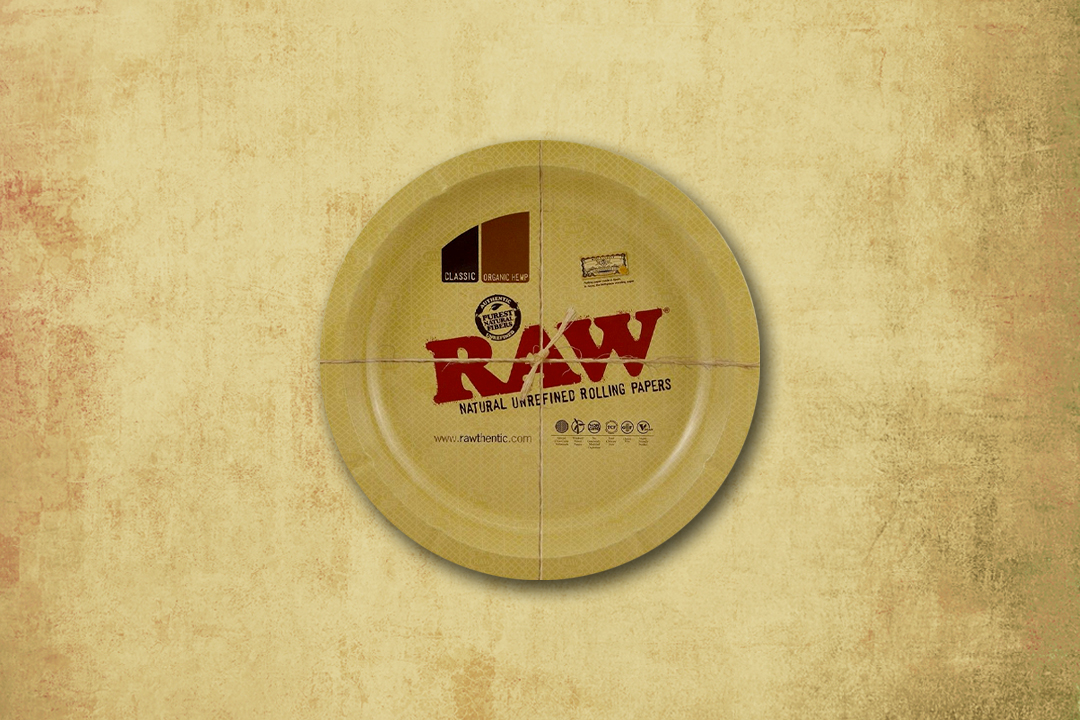 RAW Round Metal Rolling Tray