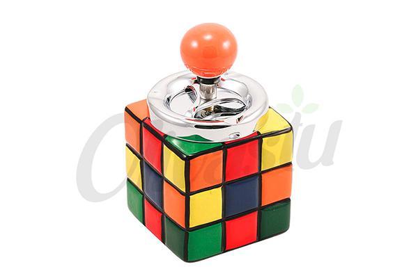 Rubik's Cube Ceramic Spinning Ashtray