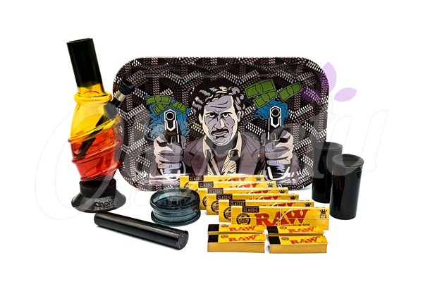 Gangsta Pablo Escobar Large Tray Bong Set