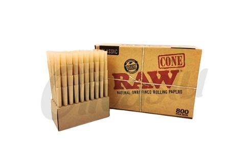 RAW Classic Pre-Rolled King Size Cones - 800 Cones