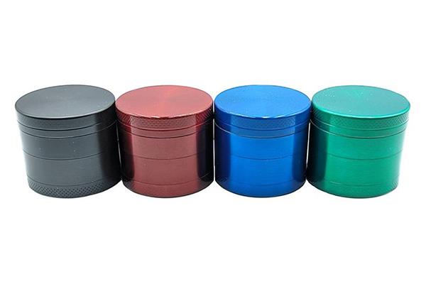 Magnetic 4 Part Metal Herb Grinder, 40mm - Assorted Colours